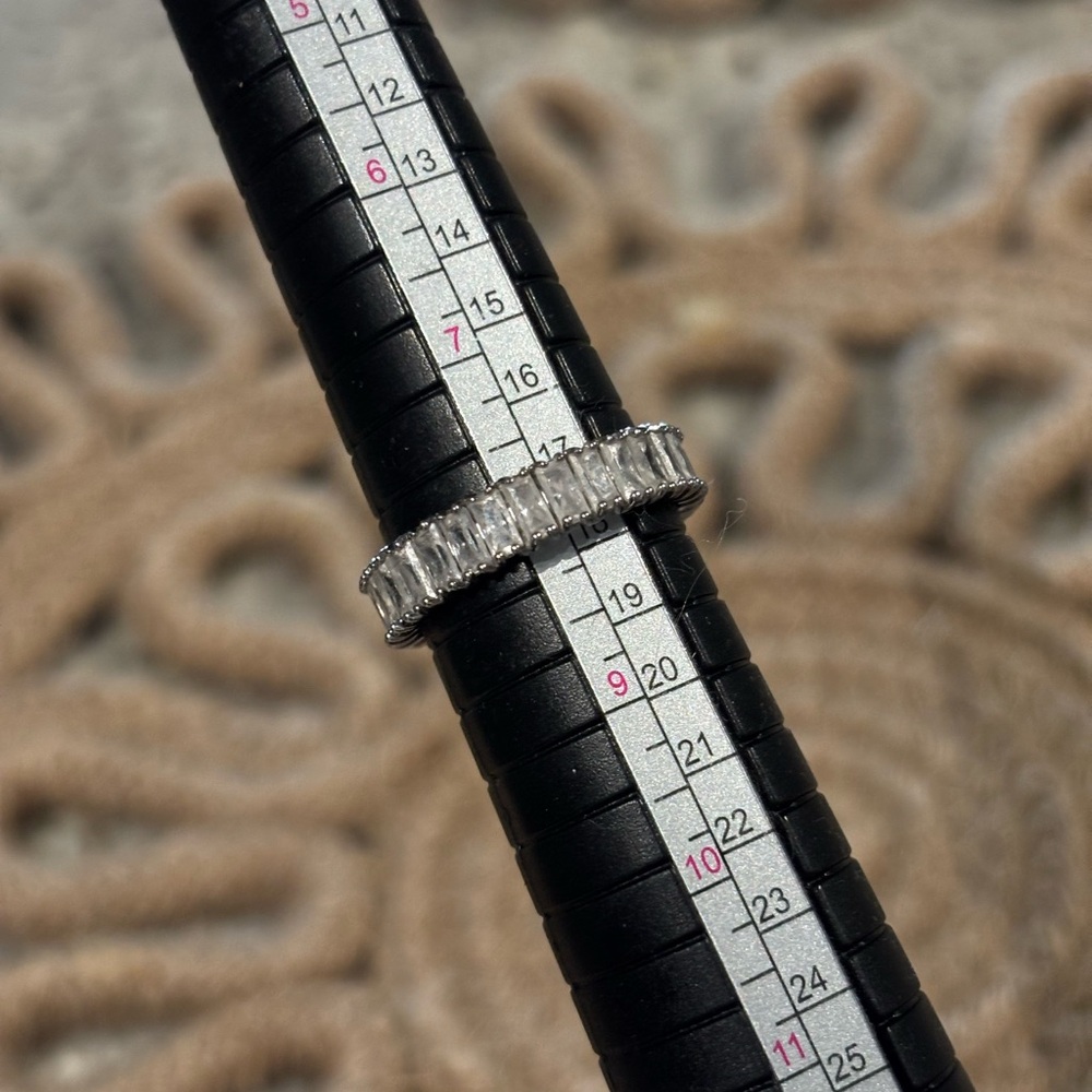 2 Swarovski baguette stacking rings - Picture 7 of 16